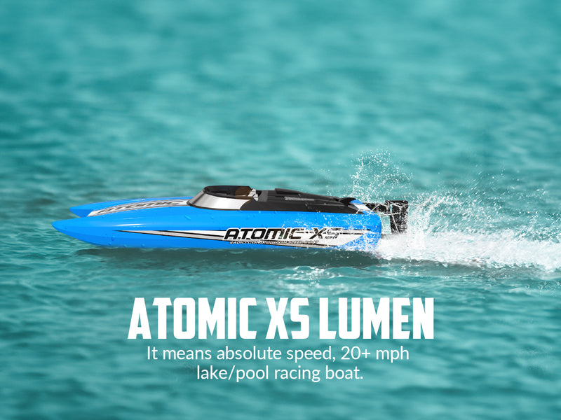 VOLANTEXRC Atomic XS Bateau télécommandé avec 2 piles et fonction marche arrière (795-5 Bleu)
