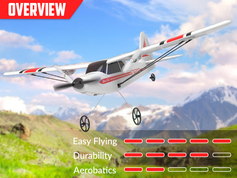 VOLANTEXRC Sport Cub (RTF) 2CH 400mm for Beginners Gyro (15.7'') 76202