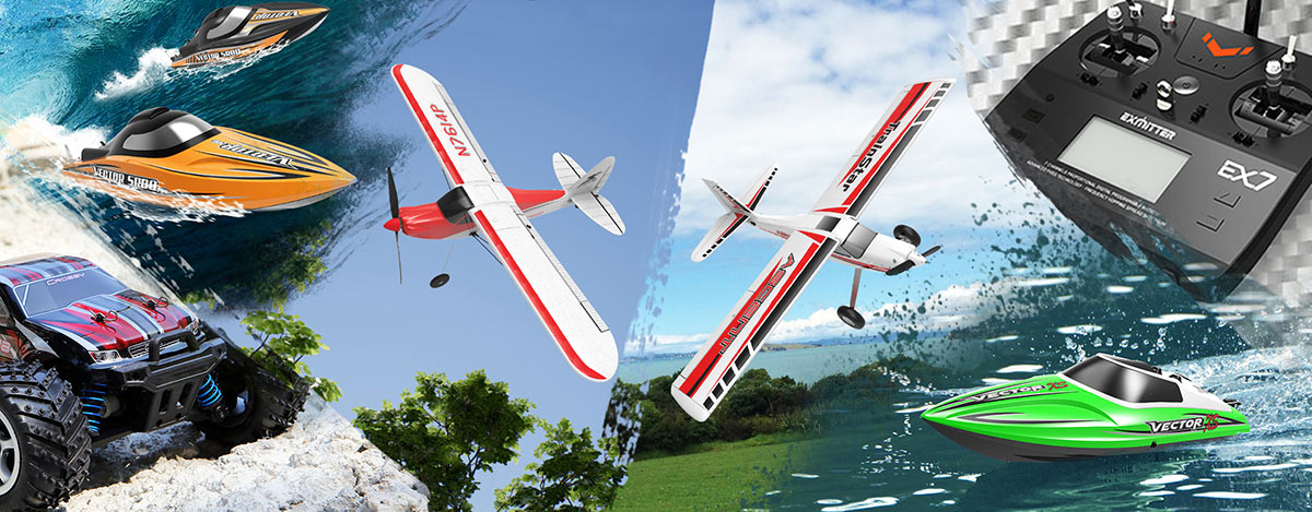 Shop All RC Planes, Boats & High-Speed Vehicles | EXHOBBY