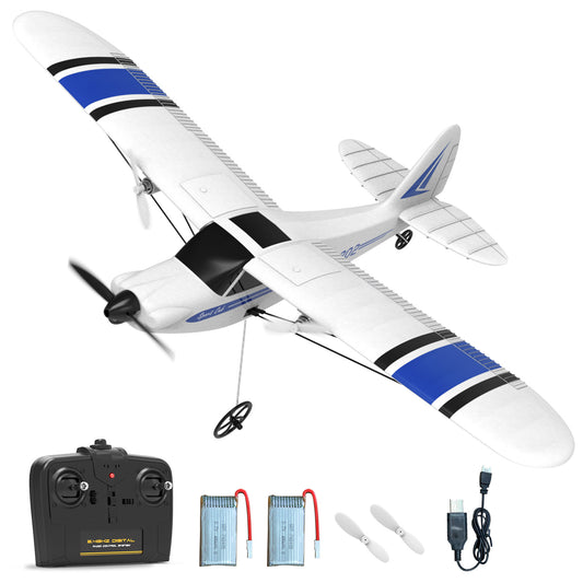 VOLANTEXRC Sport Cub S2 Avion RC avec système de stabilisation gyroscopique Prêt à voler pour les débutants Avion télécommandé 2 canaux RTF (762-2)