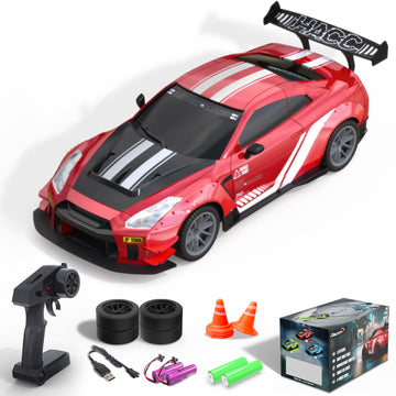 Race 1:20 RC Drift Car 4wd, 2 batteries, double moteur rouge