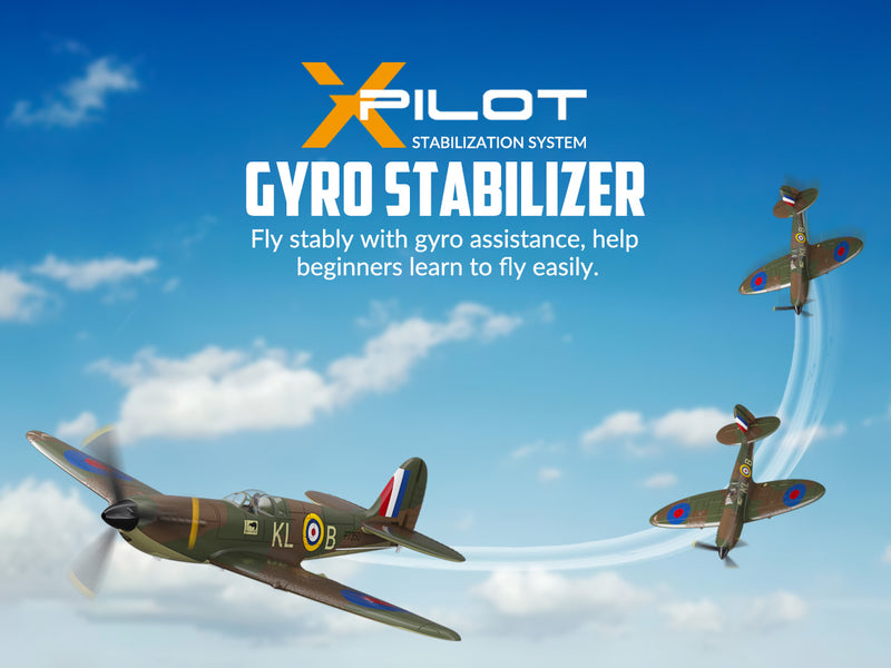 VOLANTEXRC Spitfire (RTF) 4CH 400mm pour débutants (15.7'') 76112