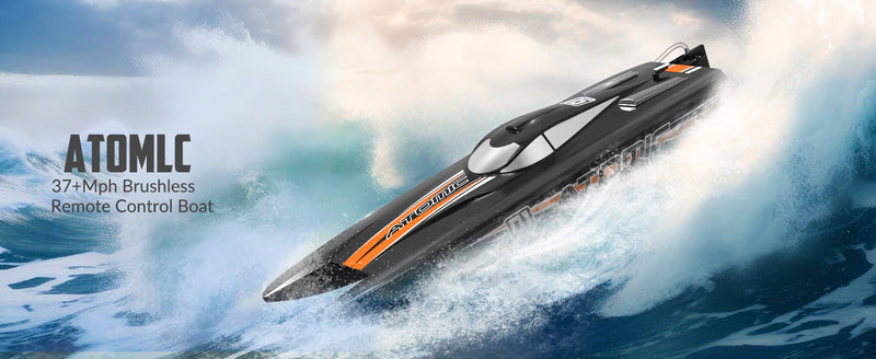 VOLANTEXRC Atomic Brushless High Speed Racing RC Catamaran Boat 40mph Fast ABS Unibody Hull