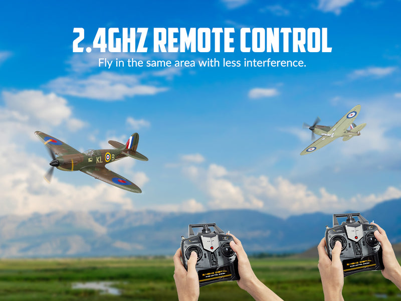 VOLANTEXRC Spitfire (RTF) 4CH 400mm pour débutants (15.7'') 76112