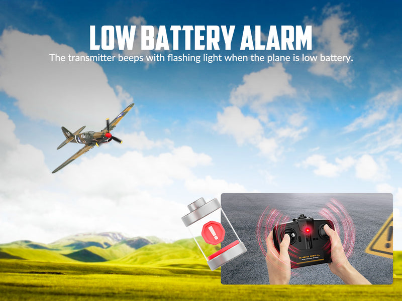 VOLANTEXRC Warhawk P40 (RTF) 4CH 400mm pour débutant (15.7'') 76113