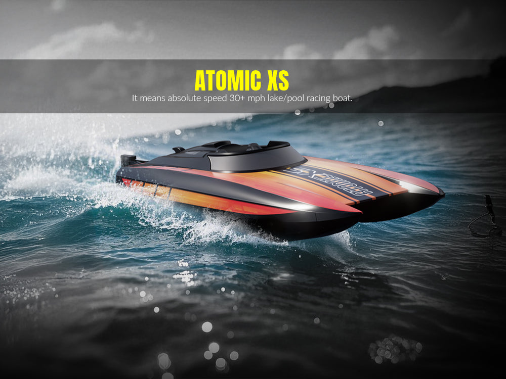 VOLANTEXRC Atomic XS 20MPH High-Speed RC Boat for Pools & Lakes