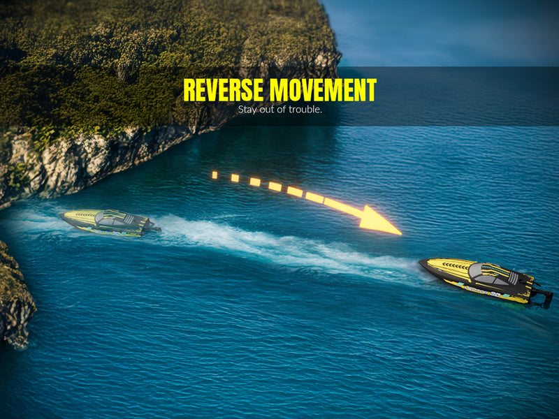 VOLANTEXRC Vector S Bateau RC à grande vitesse avec fonction de redressement automatique et d'inversion pour piscine et lac (797-4 Noir)