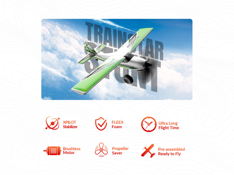 VOLANTEXRC 500MM TrainStar STUNT Brushless with update motor 76804-Green