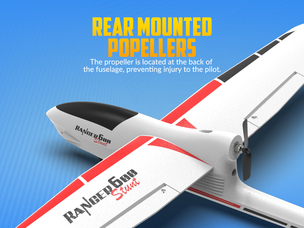 VolantexRC Ranger 600S Beginner RC Glider RTF - 4CH Stunt Plane with XPilot Stabilization