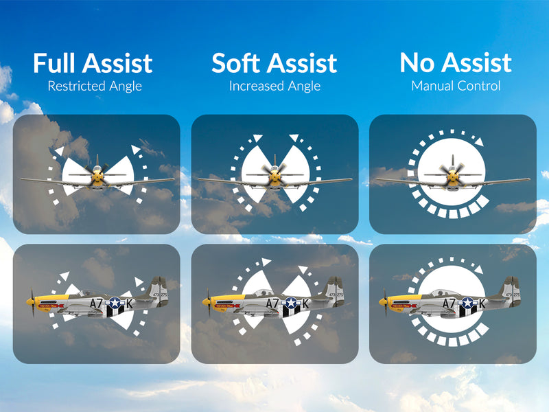 VOLANTEXRC 500MM Mustang P51 Brushless with Gyro Stabilizer 76802