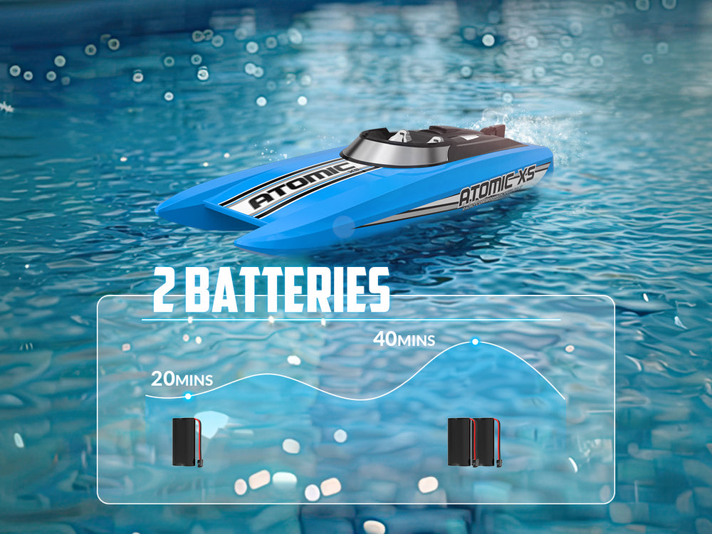 VolantexRC Atomic XS High Speed RC Boat with 2 Batteries (20+MPH)