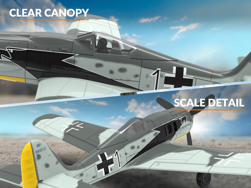 VOLANTEXRC FW190 (RTF) 4 canaux 400 mm avec 3 modes (15,7'') 76117
