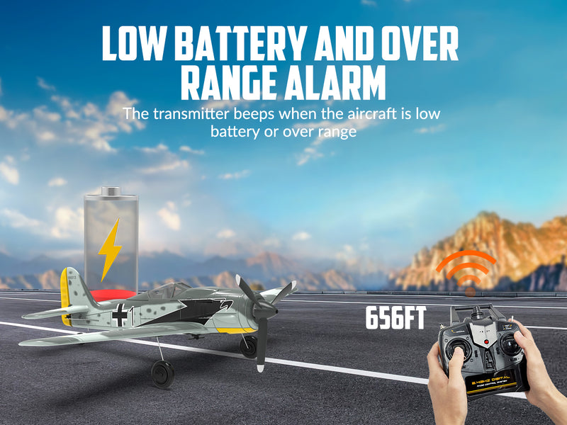 VOLANTEXRC FW190 (RTF) 4 canaux 400 mm avec 3 modes (15,7'') 76117