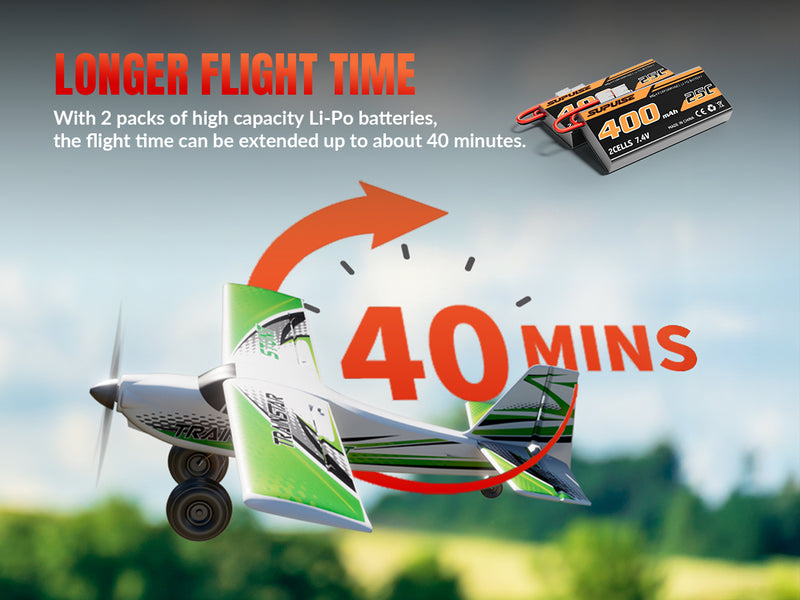 VOLANTEXRC 500MM TrainStar STUNT Brushless with update motor 76804-Green