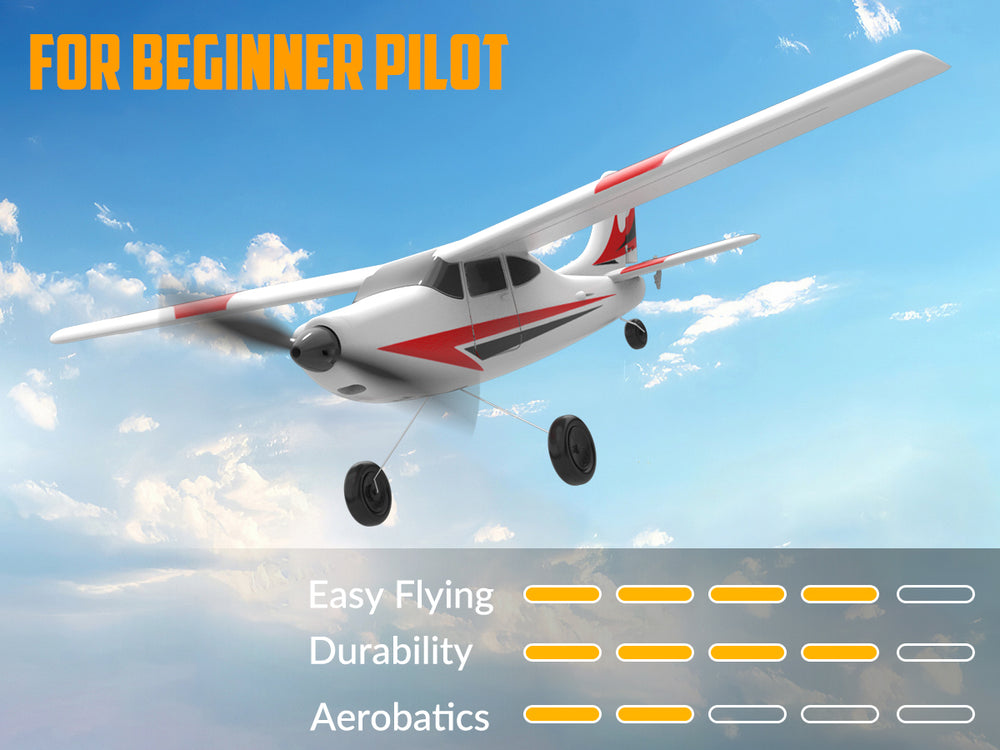 VOLANTEXRC Trainstar Mini (RTF) 3CH 400mm for Beginners (15.7'') 76101 RED