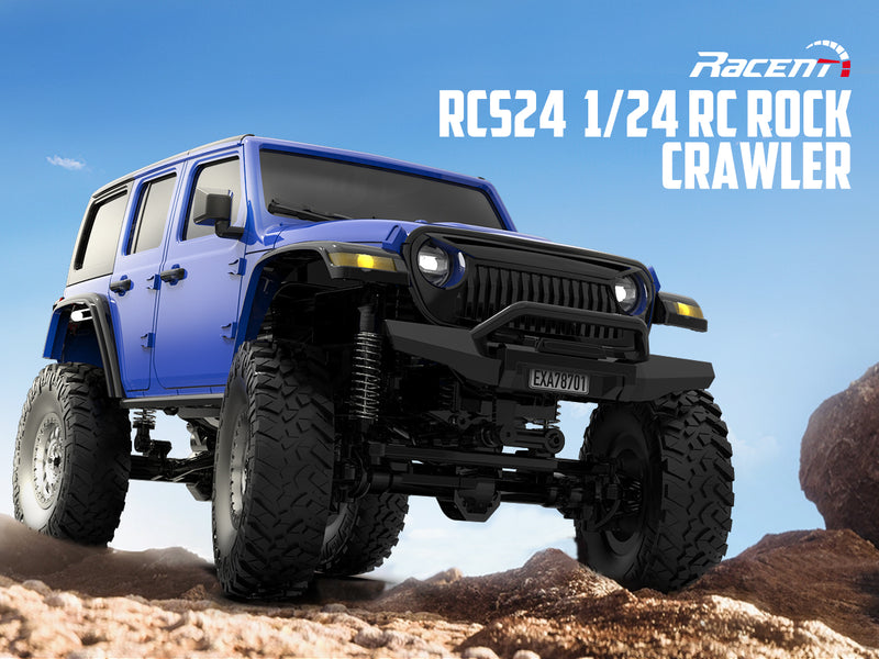 RACENT 1/24 Crawler RC Monster Truck Escalade avec lumière LED (787-1 Blanc)