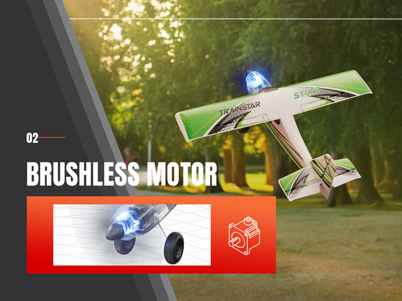 VOLANTEXRC 500MM TrainStar STUNT Brushless with update motor 76804-Green