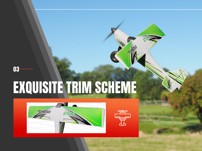 VOLANTEXRC 500MM TrainStar STUNT Brushless with update motor 76804-Green