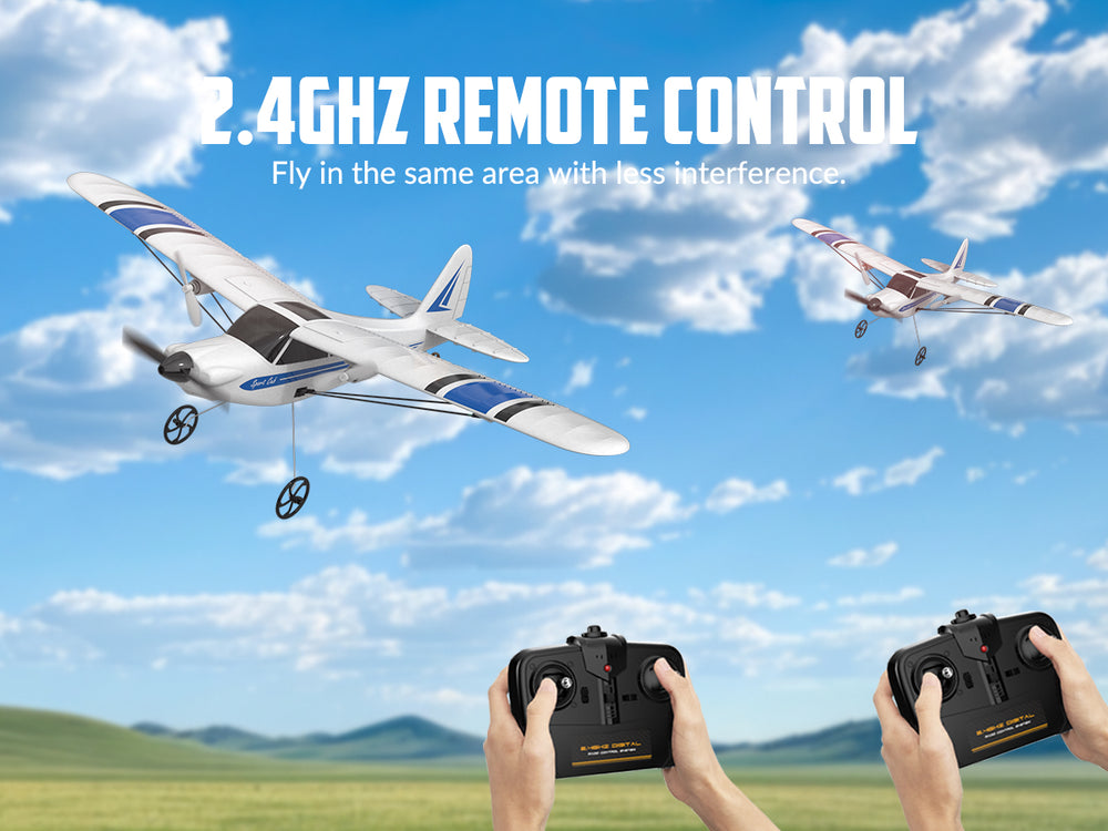 VolantexRC Sport Cub S2 2-CH RC Plane with Gyro Stabilization RTF