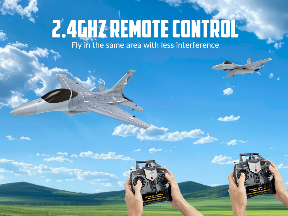 VOLANTEXRC F16 Fighting Falcon 4CH RTF RC Jet with Xpilot (76110)