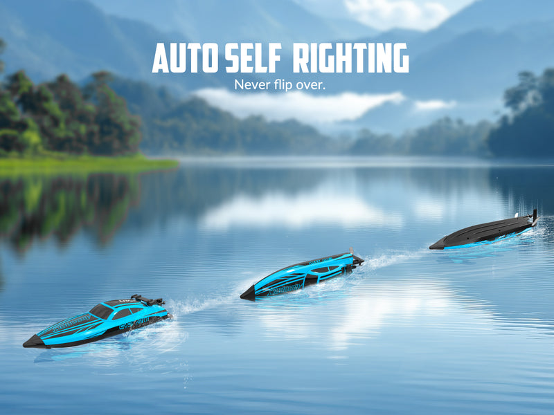 VOLANTEXRC Arrobolt SR40 Bateau RC rapide sans balais 30+MPH, bateau RC haute vitesse pour adultes (79705-bleu)