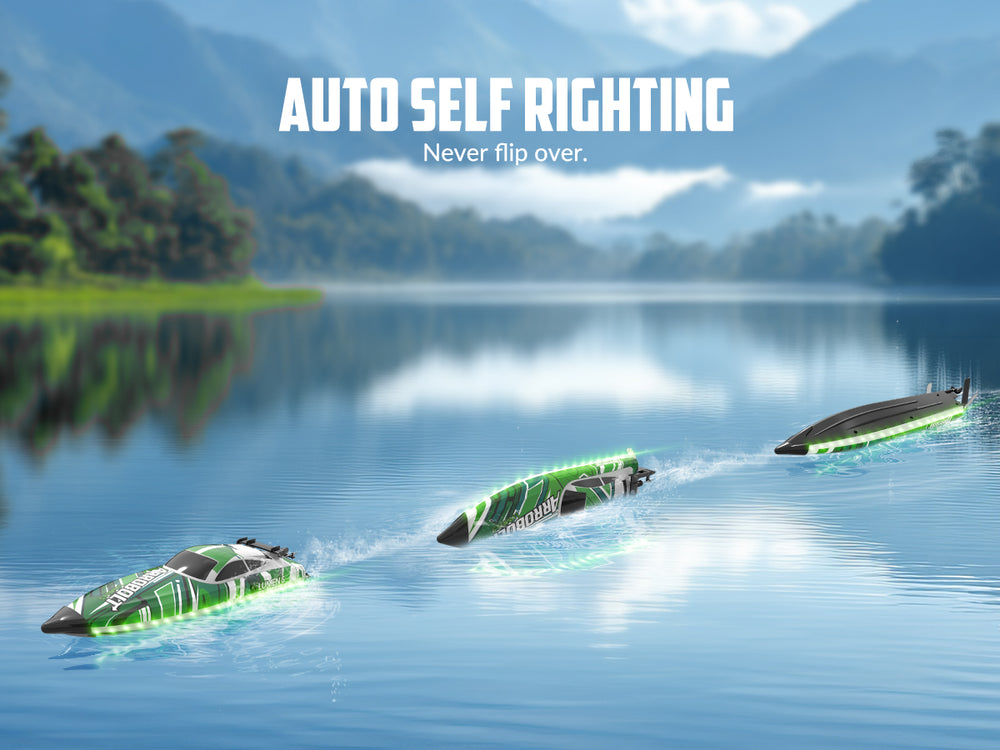 VOLANTEXRC Arrobolt Lumen S Brushless 35+MPH RC Boat with 7-Color LED