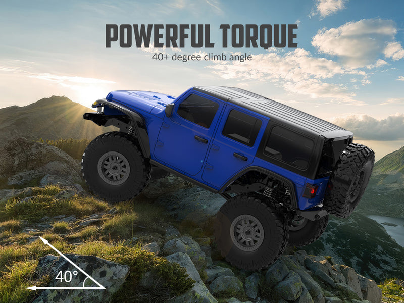 RACENT 1/24 Crawler RC Monster Truck Escalade avec lumière LED (787-1 Blanc)