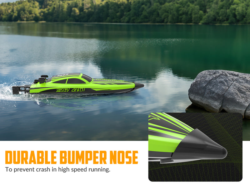 VOLANTEXRC Green SR40 Brushless 30+MPH RC Boat (79705)