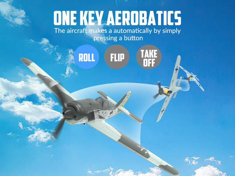 VOLANTEXRC FW190 (RTF) 4 canaux 400 mm avec 3 modes (15,7'') 76117