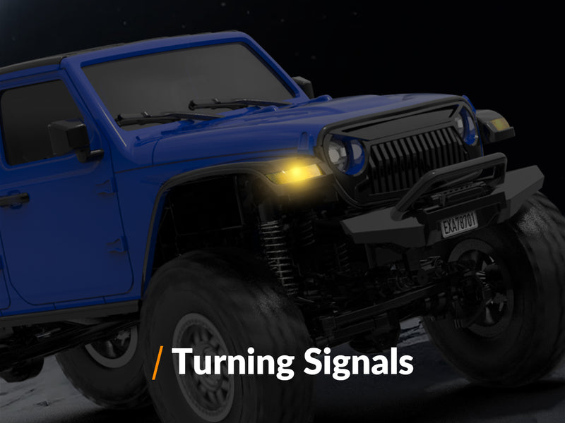 RACENT 1/24 Crawler RC Monster Truck Escalade avec lumière LED (787-1 Blanc)