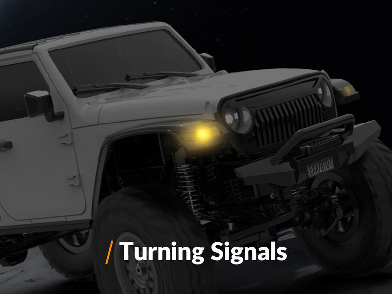 RACENT 1/24 Crawler RC Monster Truck Escalade avec lumière LED (787-1 Blanc)