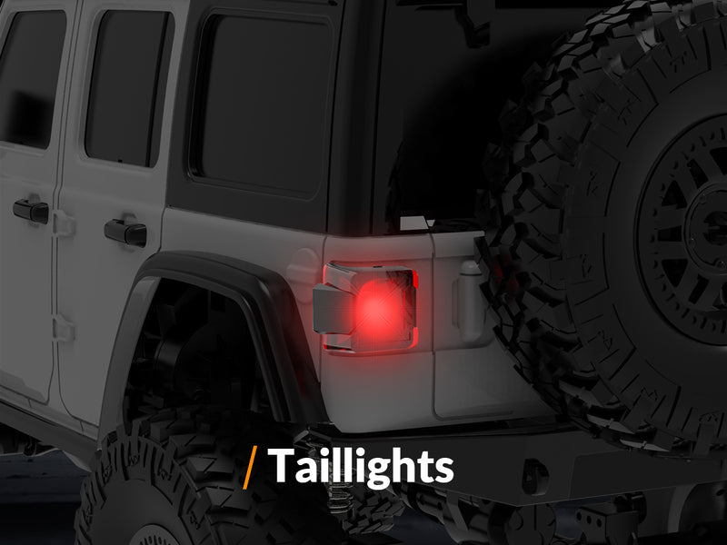 RACENT 1/24 Crawler RC Monster Truck Escalade avec lumière LED (787-1 Blanc)