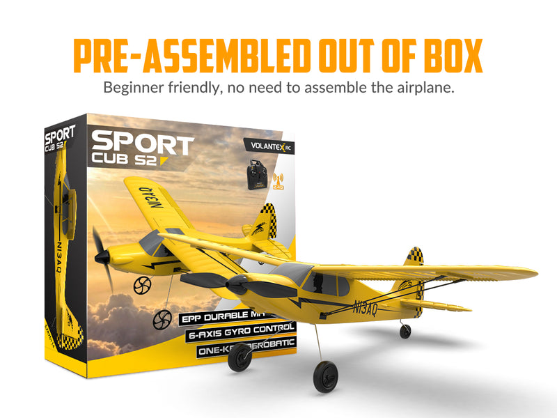 VOLANTEXRC Sport Cub (RTF) 3CH 400mm pour débutants (15.7'') 76114