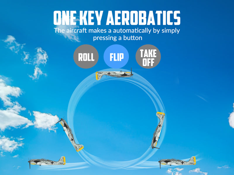 VOLANTEXRC FW190 (RTF) 4 canaux 400 mm avec 3 modes (15,7'') 76117