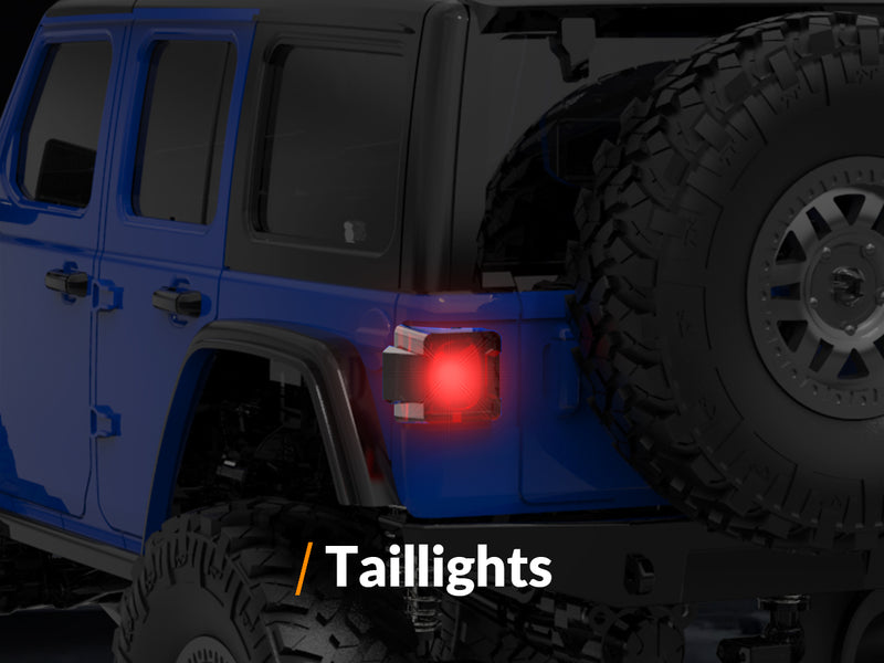 RACENT 1/24 Crawler RC Monster Truck Escalade avec lumière LED (787-1 Blanc)