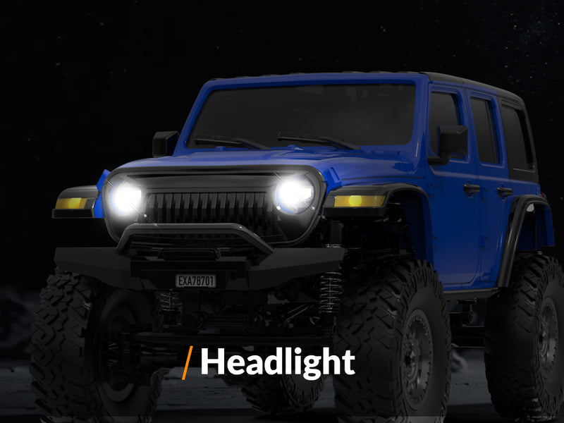 RACENT 1/24 Crawler RC Monster Truck Escalade avec lumière LED (787-1 Blanc)