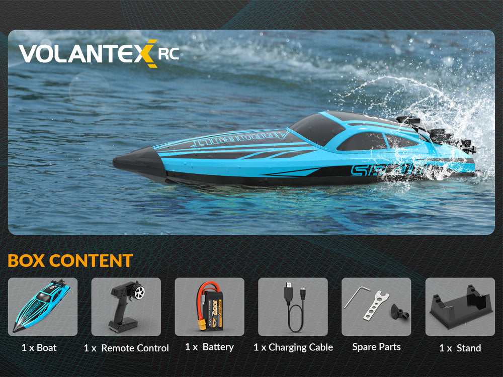 VOLANTEXRC Arrobolt SR40 Brushless 30+MPH Fast RC Boat (797-5)