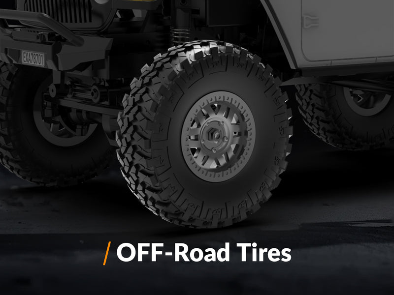 RACENT 1/24 Crawler RC Monster Truck Escalade avec lumière LED (787-1 Blanc)