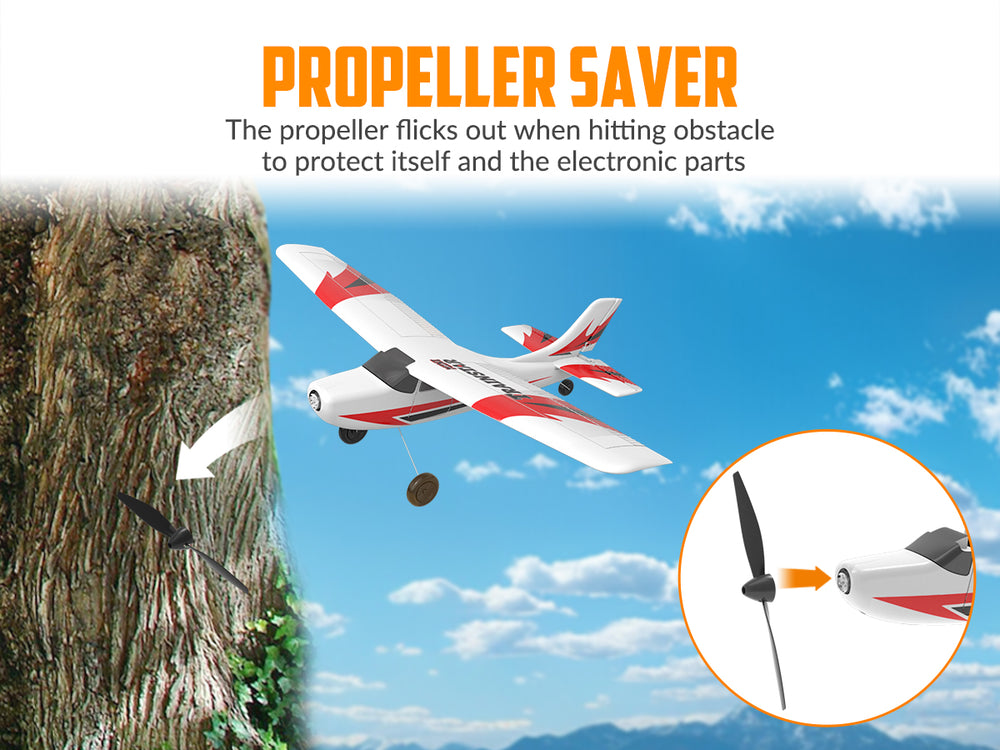 VOLANTEXRC Trainstar Mini (RTF) 3CH 400mm for Beginners (15.7'') 76101 RED