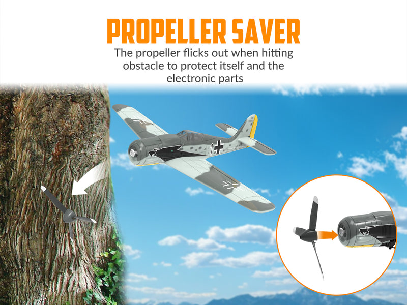 VOLANTEXRC FW190 (RTF) 4 canaux 400 mm avec 3 modes (15,7'') 76117