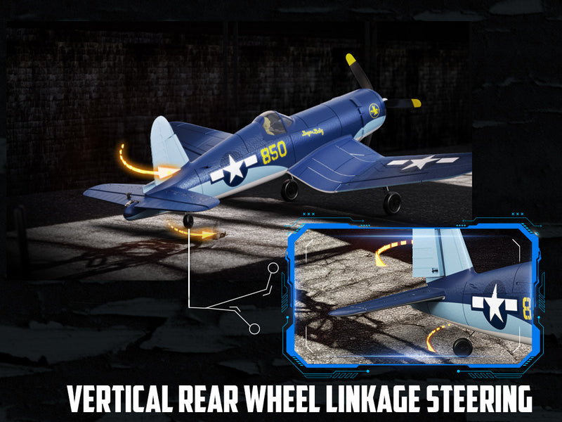 VOLANTEXRC 500MM Corsair F4U Brushless with update motor 76803