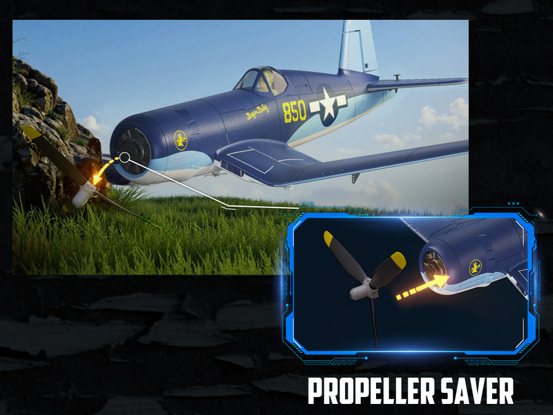 VOLANTEXRC 500MM Corsair F4U Brushless with update motor 76803