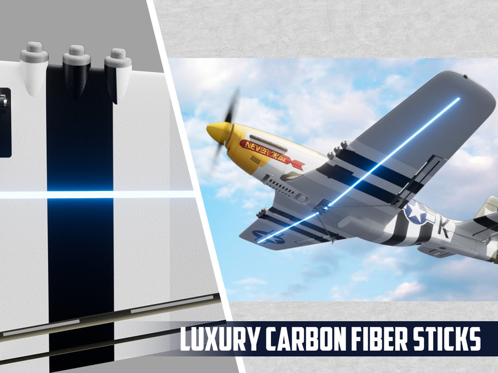 VOLANTEXRC P-51 Mustang Brushless RC Plane 500mm RTF with Gyro