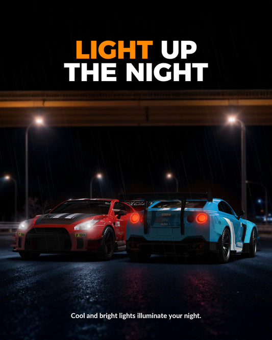 Race 1:20 RC Drift Car 4wd, 2 batteries, double moteur rouge