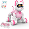 STEMTRON Programmable Remote Control & Interactive Robot Cat (White)