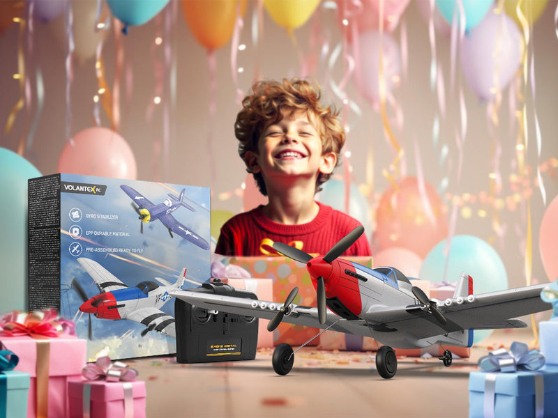 VOLANTEXRC P51 (RTF) 3CH 400mm for beginners (15.7'') 76207