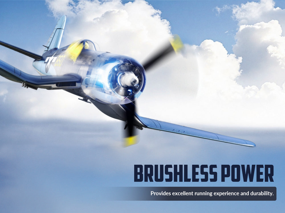VOLANTEXRC Brushless RC Plane Corsair F4U - 500mm RTF