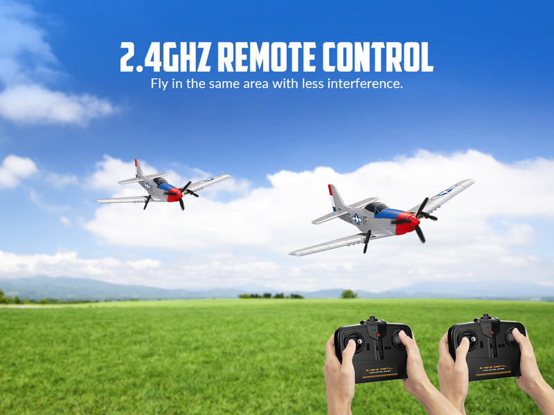 VOLANTEXRC P51 (RTF) 3CH 400mm for beginners (15.7'') 76207