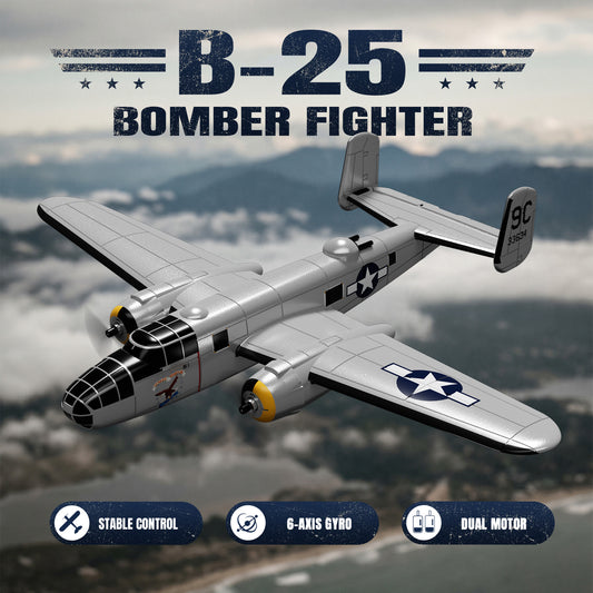 VOLANTEXRC B25 Mitchell RC Plane (RTF) 3CH 400mm for Beginners