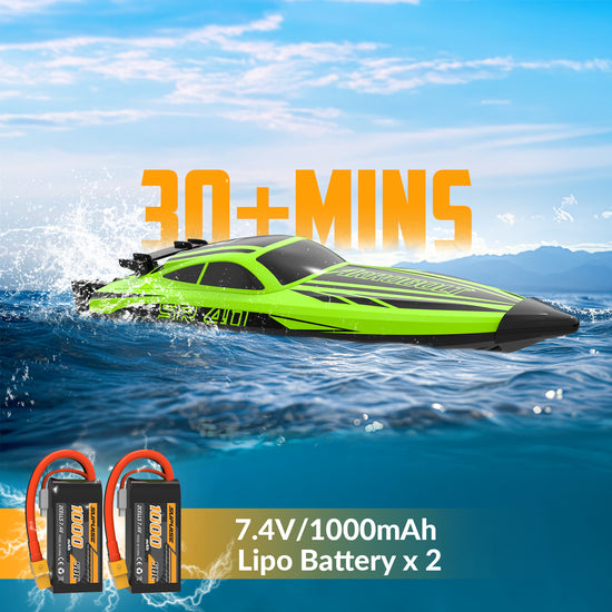 VOLANTEXRC Green SR40 Brushless 30+MPH RC Boat (79705)-EXHOBBY LIMITED.